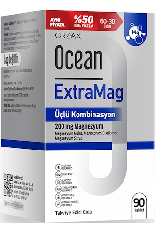 Ocean Extramag Magnezyum 90 Tablet