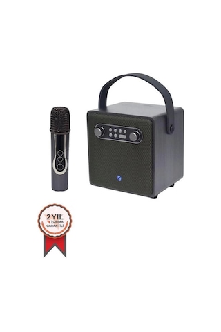 Ceylan Adam Bts-1688 Yeşil Mikrofonlu Karaoke Bluetooth Hoparlör