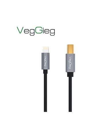 Veggieg Lightning To Mıdı Usb-b İphone İpad Uyumlu Müzik Enstrüman Kablosu