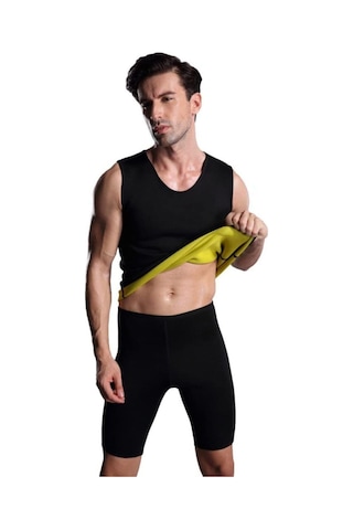 Multiflexpro Erkek Siyah Termal Sporcu Ve Sauna Atleti
