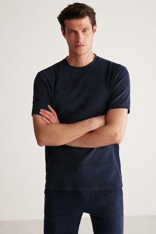 Grımelange Javed Erkek Havlu Regular Lacivert T-shirt