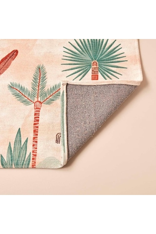 Bella Maıson Safari Kids Hayvan Baskılı%100 Polyester Kilim, Somon, 80x150 Cm Genel