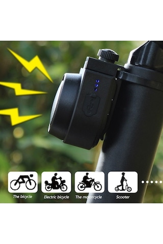 Artfulabode Zili Yüksek Yol Uzaktan Su Sesle Scooter Kumanda Korna Kırmızı Güvenlikli Elektrikli Dağ Bisikleti Alarmı 105-115db Kırmızı