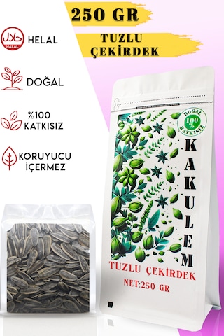 Kakulem Kavrulmuş İri Boy Tuzlu Ay Çekirdeği 250 Gr