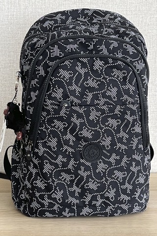 Nemo Bags Siyah Desenli Çantası Krinkıl Su Geçirmez Okul Çantası