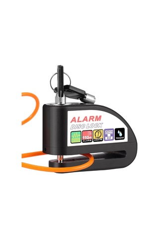Justech Alarmlı Fren Diski Motosiklet Diski Kilidi 110db Alarm Güvenlik Kilidi 1,2m Hatırlatma Kablosu Ve Taşıma K Genel
