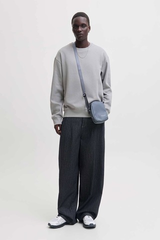 Jack & Jones Jjeace Sweat Crew Neck Noos Gri