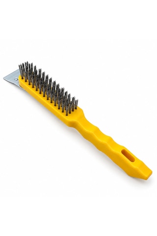 12 Adet 2ın1 Çelik Tel Fırça - Metal Kazıma Spatula 270mm 5690