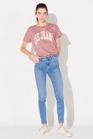 Lee Foreverfit Skinny Fit Dar Kesim Yüksek Bel Çok Dar Paça Mavi Kadın Esnek Jean Denim Kot Pantolon L32SOVD44 Açık Mavi