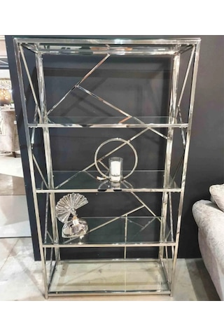 Vilma Paslanmaz Metal Kitaplık&duvar Rafı