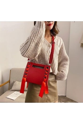 Tongxida Scıone Perçin Omuz Kadın Çanta, Siyah, Küçük Kare, Yeni Moda Tüm Askılı Maç Kg Bosphorus Siyah