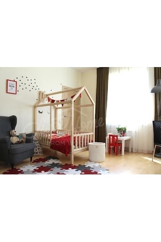 Köşk_Mobilya Köşk Mobilya Montessori Yatak Çatılı Model 90X190