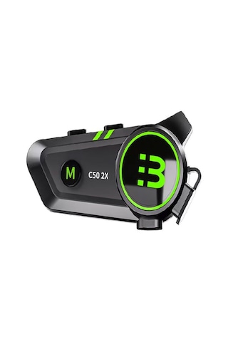 2x Kişi İnterkom Bağlantı Waterproof Hd Stereo Motosiklet Kulaklı