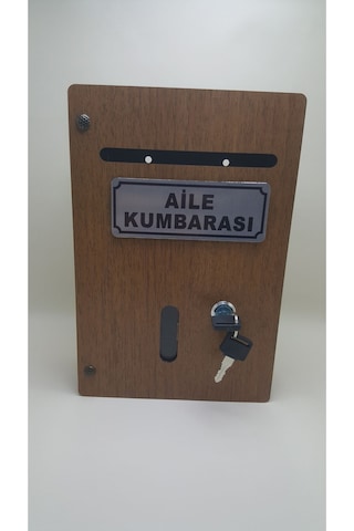 Büyük Boy Ahşap Aile Kumbarası