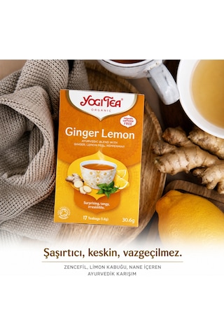 Organik Ginger Lemon Çayı 17 Süzen Poşet