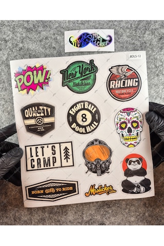 Bdls12 Küçük Boy 10lu Sticker Seti