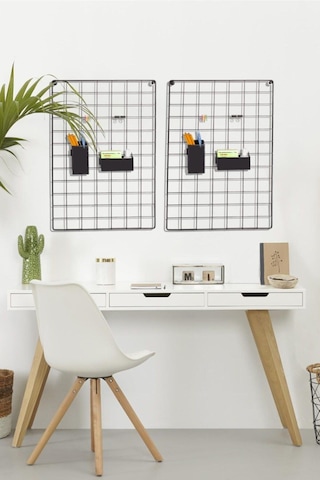 Tel Pano 40x60 Siyah 4 Adet Mini Mandal 2 Adet Çelik Kıskaç Hediyemizdir 40 x 60 CM