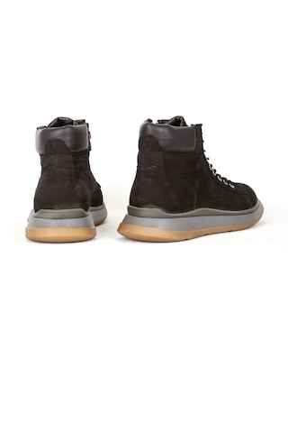 Pierre Cardin Erkek Comfort Bağcıklı Fermuarlı Casual Bot Gerçek Deri Pc 1361330 Siyah