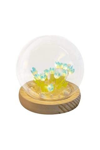 Led Işıklı Kendin Yap Lale Cam Küre