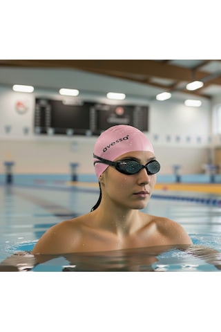 Pembe-silikon Havuz Bonesi - Havuz - Deniz Bonesi - Pu Kaplama - Kulak - Baş Kapatıcı Pembe