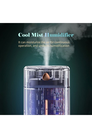 Wezone 2022 Yeni 1000ml Büyük Kapasiteli Sessiz Renkli Işıklı Ev Tipi Nemlendirici