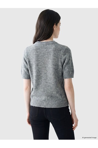 Lcw Comfort Gri Bisiklet Yaka Kadın Triko Kazak