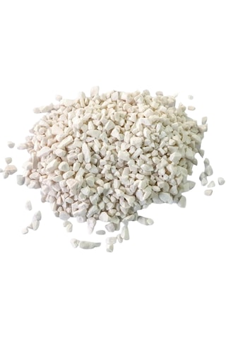 Doğal Beyaz Çakıl Taşı Ve Dekoratif Saksı Taşı Vazo Süs Taşı 0,5 Cm- 1 Cm 1700 Gr