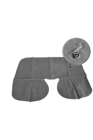 Boyun Yastığı Seyahat İçin Şişirilebilir 42x27cm Tekli Gri