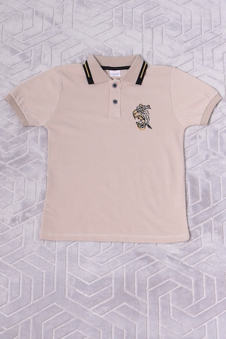 Hçm Erkek Çocuk Tshirt Polo Yaka A7 Bej