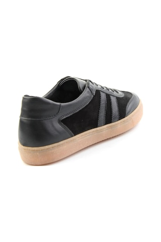 Bambi Siyah Hakiki Deri Kadın Sneaker K01649200303