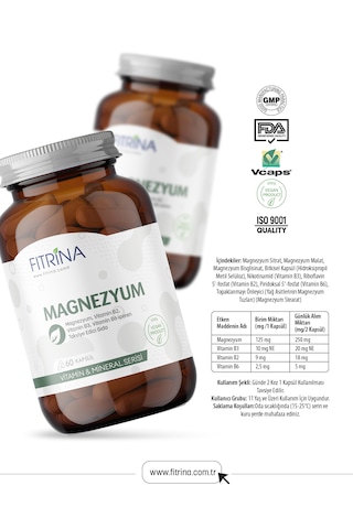 Fıtrina Magnezyum 60 Kapsül