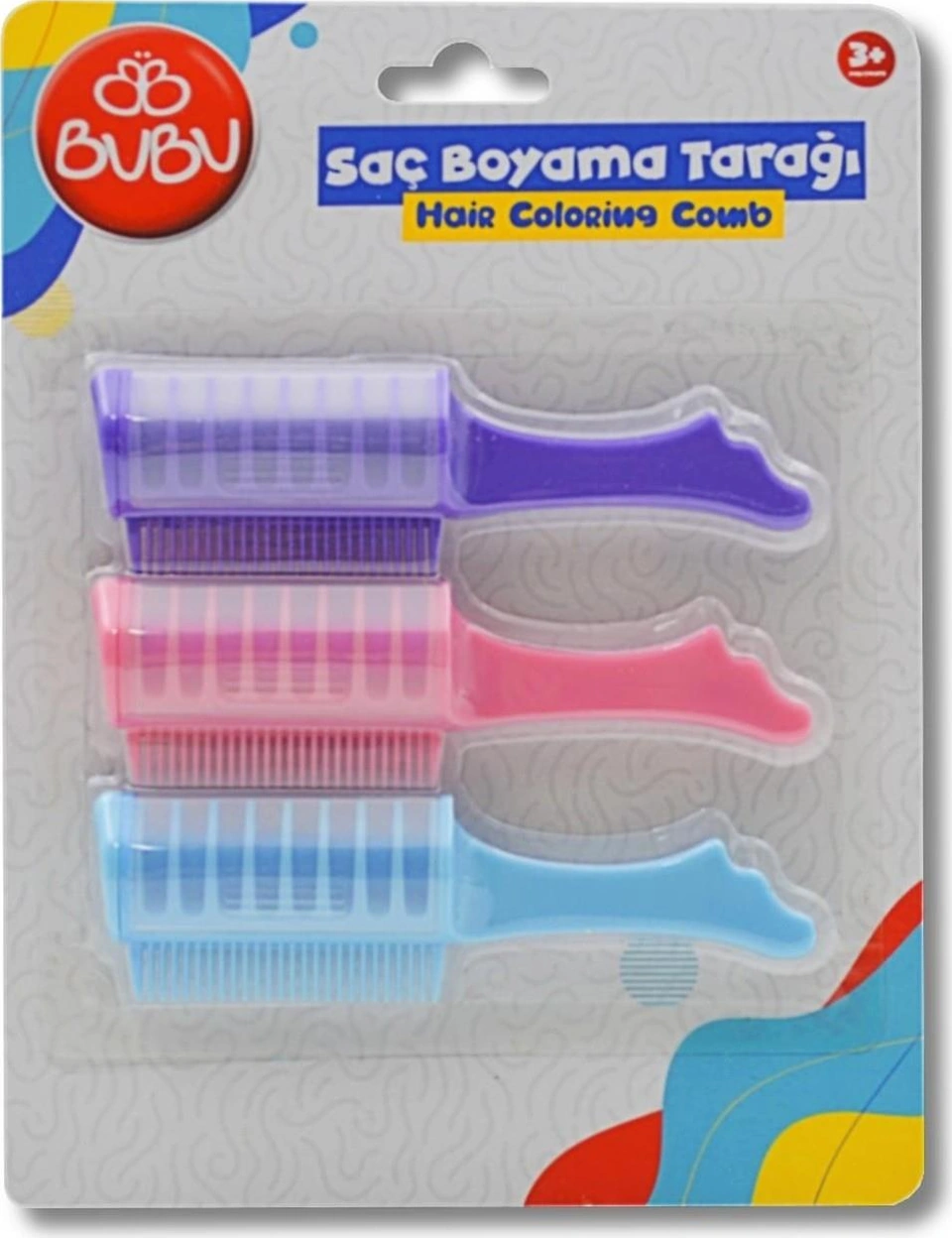Bu-bu Saç Boyama Tarağı 3'lü