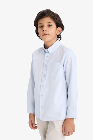 Defacto Erkek Çocuk Polo Yaka Oxford Uzun Kollu Basic Düz Gömlek W3215a626spbe61 Mavi-be61