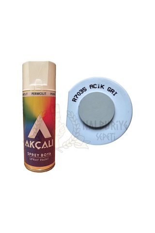 Akçalı Açık Gri Sprey Boya 400 ML - Ral7035