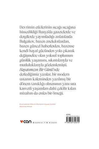 Hayatımızın Bir Günü - Mihail Bulgakov - Can Yayınları