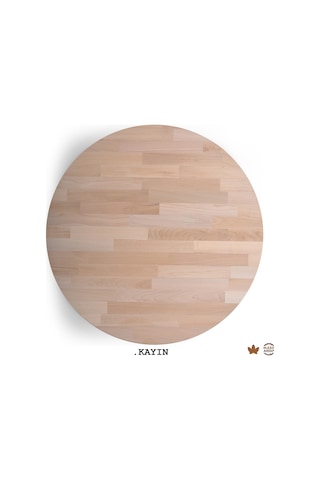 Yuvarlak Ahşap Plaka Masa Ve Sehpa Tablası
