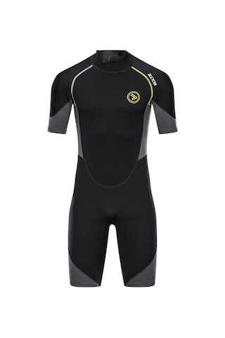 Suntek Erkekler 1.5mm Wetsuit Shorty Mayo Geri Dalış Için L Siyah