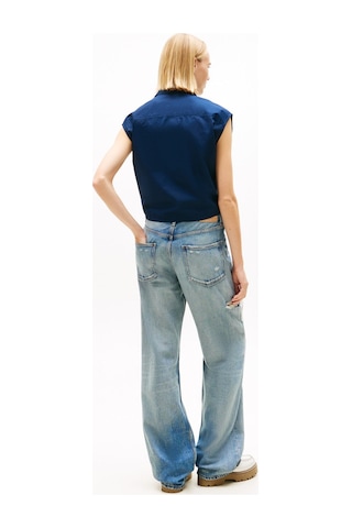 Tommy Jeans Lacivert Kadın Gömlek Tjw Tıe Front Poplın Shırt-16164
