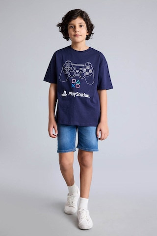 Defacto Playstatıon Oversıze Tişört Erkek Çocuk G9074a826smnv134 Lacivert-nv134