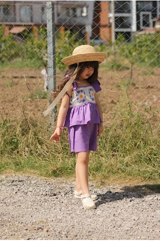 Minaz Baby Ayarlanabilir Askılı Takım Mor