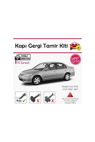 Barrer Honda Civic LS ES Kapı Gergi (Limitör) Tamir Kiti (2 Kapı Set)