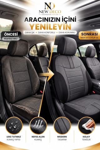 Toyota Avensis Uyumlu Jakar Arabiyeli Oto Koltuk Kılıfı Airbag Uyumlu Lüks Seri Tam Set