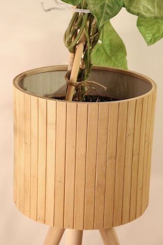 Bambu Ahşap Ayaklı Sepet/saksılık Çiçeklik 46cm Ayak Boyu 24cm Veya 39cm Ayak Talep Edebilirsiniz Naturel