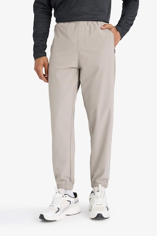 Defacto Defactofit Slim Fit Dar Kesim Fermuar Cepli Dokuma Sporcu Jogger F1288ax25augr317 Gri
