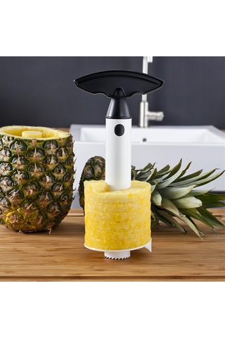 Vacu Vin Ananas Dilimleyici Siyah Beyaz - Siyah