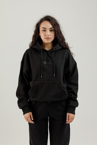 Airlife Bolder Fz.7 Kanguru Cepli Kadın Kapüşonlu Sweatshirt Siyah