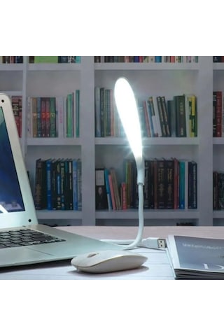 Buffer Usb Girişli 14 Ledli 3 Kademeli Dokunmatik Masa/kitap Okuma Lambası Ledi Beyaz Renkli