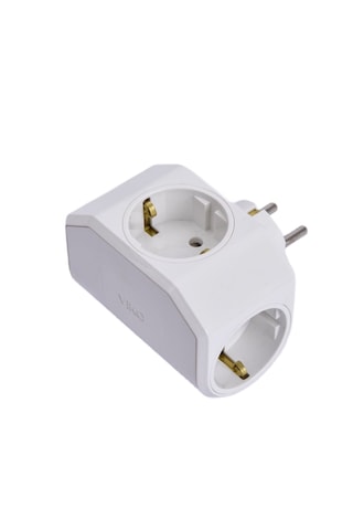 Viko Yonca Plus Üçlü Topraklı Priz Beyaz - 90303003