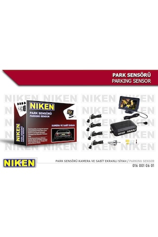 Niken Araç Geri Park Sensörü Monitör Ve Kameralı Ses İkazlı Gri Göz Niken 016 001 06 02