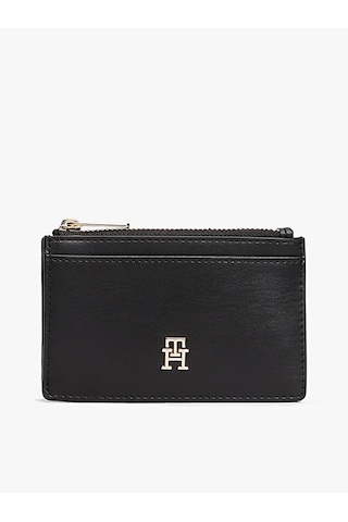 Tommy Hilfiger Th Icon Long Cc Holder Kadın Siyah Kartlık - Aw0aw17735